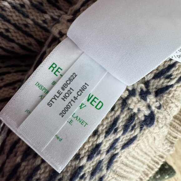 J. Crew Rugged Merino Half Zip Sweater Small Colorblock Bird's Eye NWT FS-1417 - Picture 10 of 10